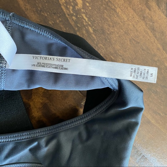 New VSX Victoria’s Secret The Player Sports Bra Dark Gray Size Large - Picture 5 of 7